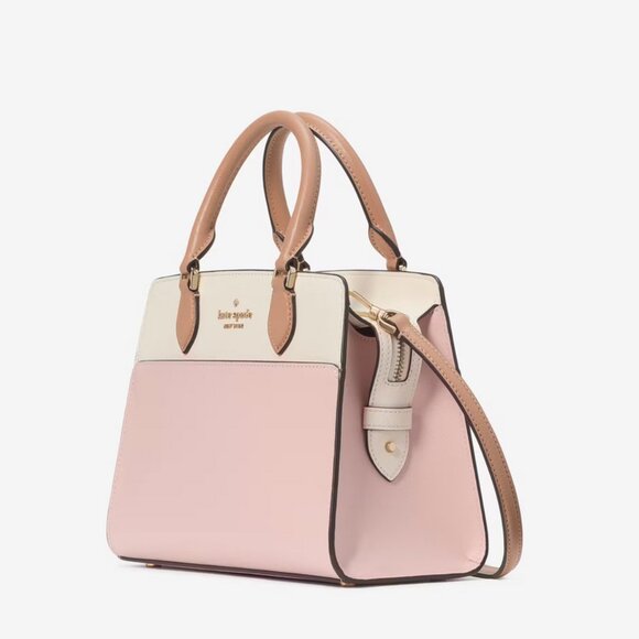 Kate Spade New York Madison Small Satchel Top Handle Crossbody - Rose Smoke - Picture 3 of 6